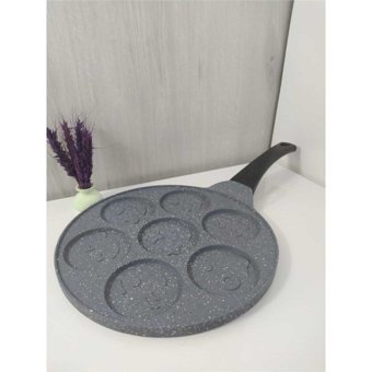 Essenso J88 Plastik Saplı Granit 28 cm Pankek Tava Gri