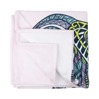 Bross Fil Pamuklu Plaj Havlusu Pembe