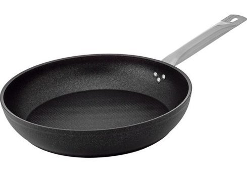 Bonera Pro Plus Çelik Saplı Alüminyum 24 cm Düz Tava Siyah