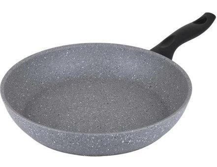 Tantitoni Plastik Saplı Granit 24 cm Düz Tava Gri