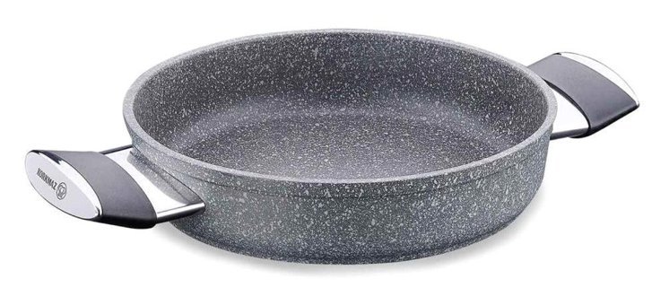 Korkmaz Palma A3918 Plastik Saplı 20 cm Sahan Tava Gri