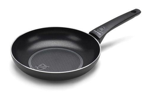Moneta Recy Plastik Saplı Alüminyum 24 cm Düz Tava Siyah