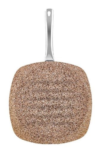 Karaca Avanos Çelik Saplı Alüminyum 28 cm Grill Tava Krem