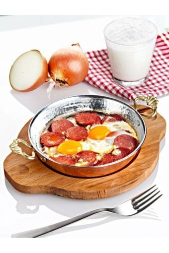 Yıldız Çelik Dövme Bakır 18 cm Sahan Tava