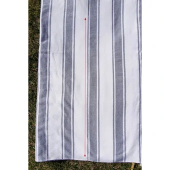 Baveno Outlet 50x90 cm Pamuklu Plaj Havlusu Beyaz Gri