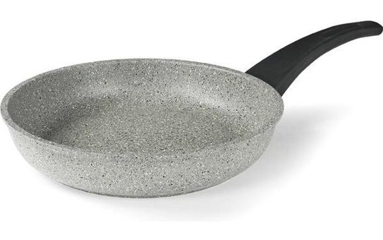 Flonal Dura Plastik Saplı Alüminyum 32 cm Düz Tava Gri