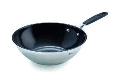 Masterpro Smart 3770-KF Plastik Saplı Alüminyum 28 cm Wok Tava Gri