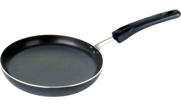 Altınbaşak Ecopan Maxi Plastik Saplı Alüminyum 26 cm Düz Tava Siyah