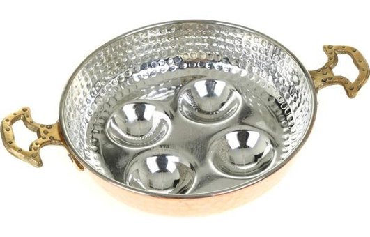 Saint Belisama 4 Bölüm Bakır 18 cm Sahan Tava