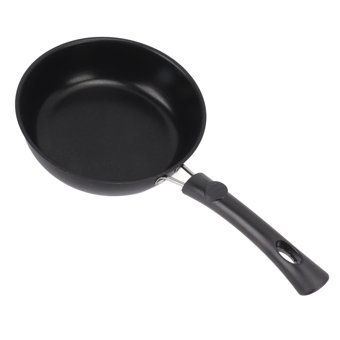 Haofy Plastik Saplı Paslanmaz Çelik 20 cm Kızartma Tava Siyah