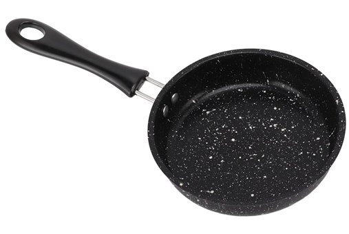 Fockety Plastik Saplı Paslanmaz Çelik 14 cm Kızartma Tava Siyah