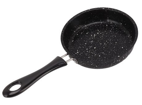 Cdql Plastik Saplı Paslanmaz Çelik 12 cm Biftek Tava Siyah