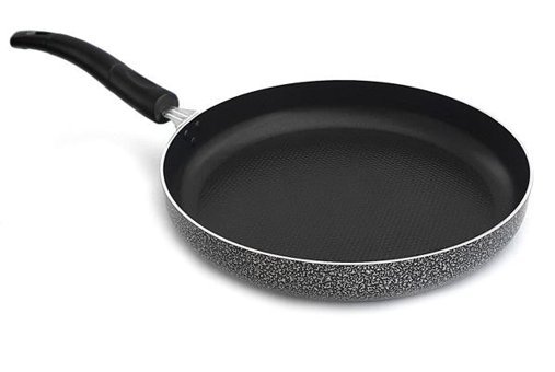 Leydi Plastik Saplı Alüminyum 32 cm Balık Tava Gri