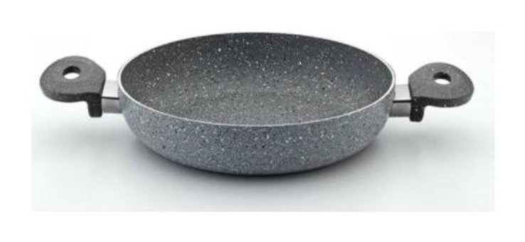 Arselon Plastik Saplı Granit 18 cm Sahan Tava Gri