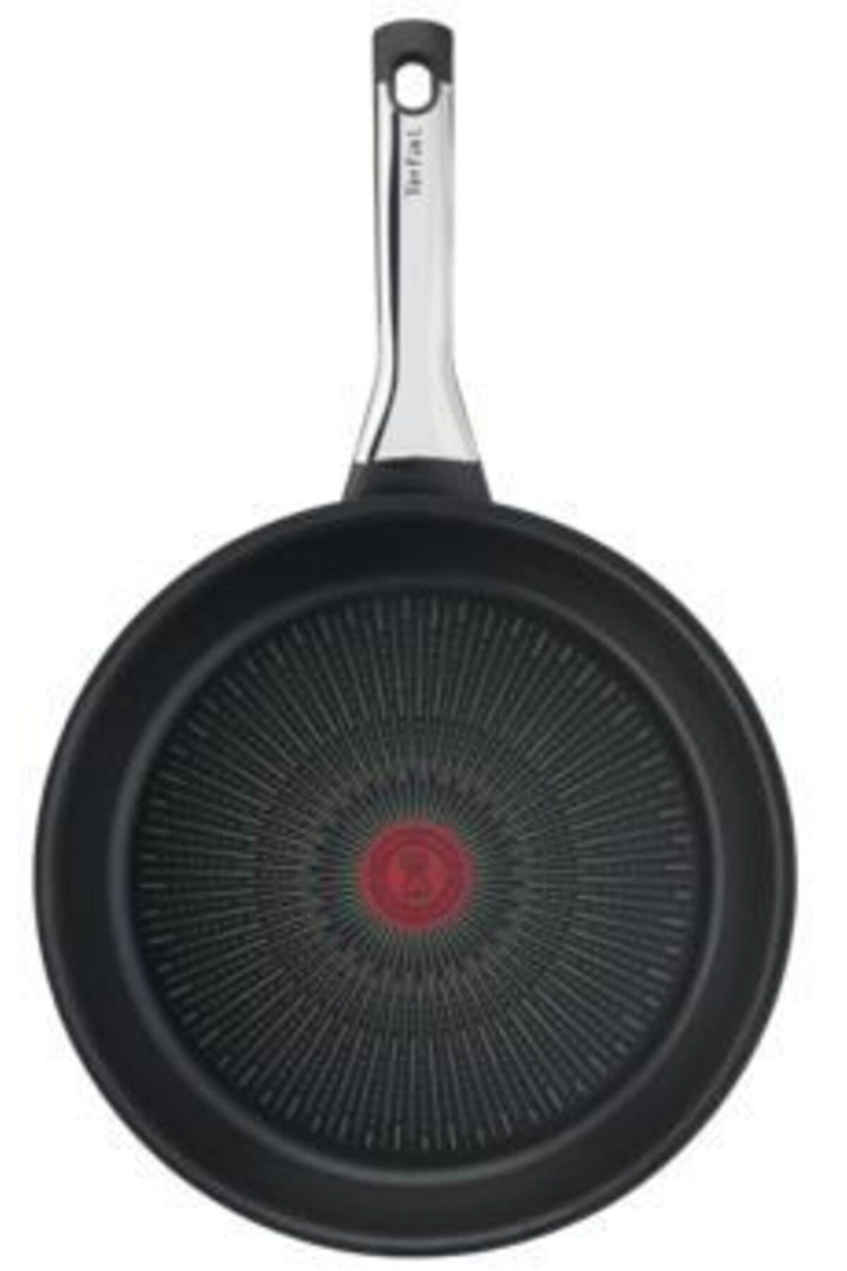 Tefal 6x Excellence Metal Saplı Titanyum 20 cm Düz Tava Siyah