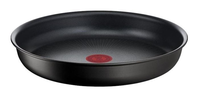 Tefal 6X Titanyum 24 cm Düz Tava Siyah