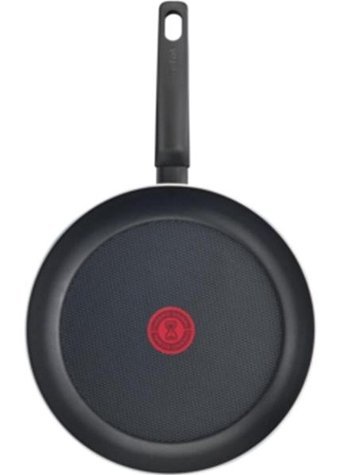 Tefal 1X Simplecook Plastik Saplı Alüminyum 20 cm Düz Tava Siyah