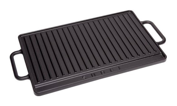 Sürel Dikdörtgen Döküm 26x42 cm Grill Tava Siyah