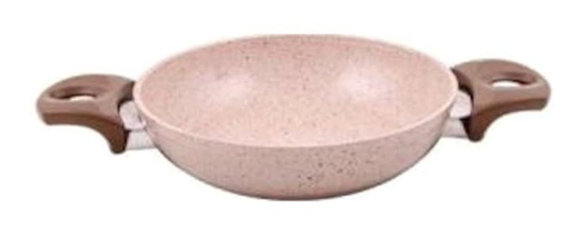 Gülsan Safran Plastik Saplı Granit 20 cm Sahan Tava Krem