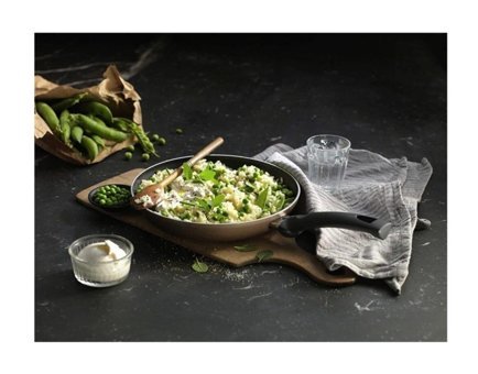 Ballarini Amalfi Plastik Saplı Granit 20 cm Grill Tava Yeşil