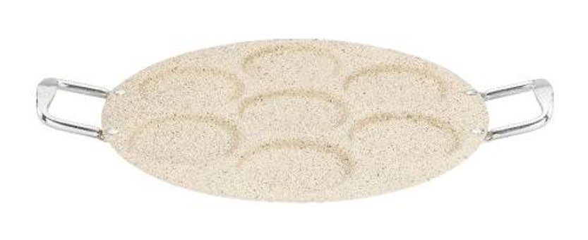 Hascevher Germanitium Metal Saplı Granit 35 cm Pankek Tava Krem