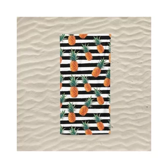 Marte Home Ananas Stripe Plaj Havlusu Çok Renkli