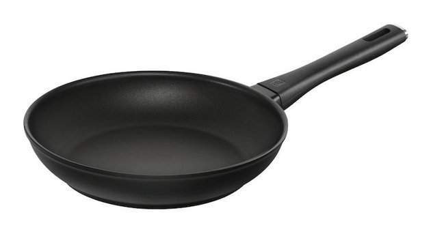 Zwilling Madura Plus 662992460 Plastik Saplı Alüminyum 24 cm Kızartma Tava Siyah