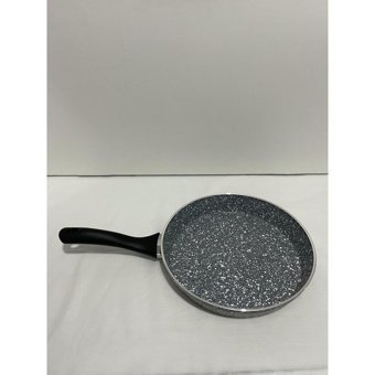 Evita Plastik Saplı Granit 22 cm Düz Tava Gri