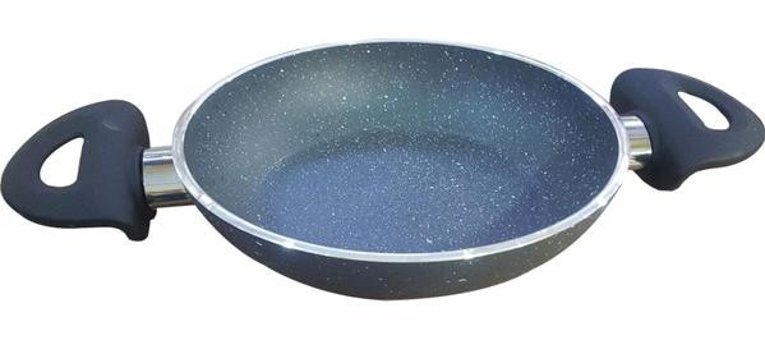 Eda Plastik Saplı Granit 22 cm Sahan Tava Mavi