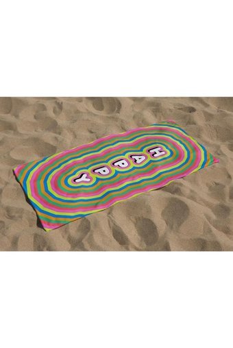 Bukashops Happy Mikrofiber Plaj Havlusu Çok Renkli