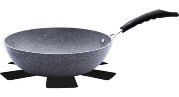 Berlinger Haus BH/1159N Plastik Saplı Alüminyum 28 cm Wok Tava Gri