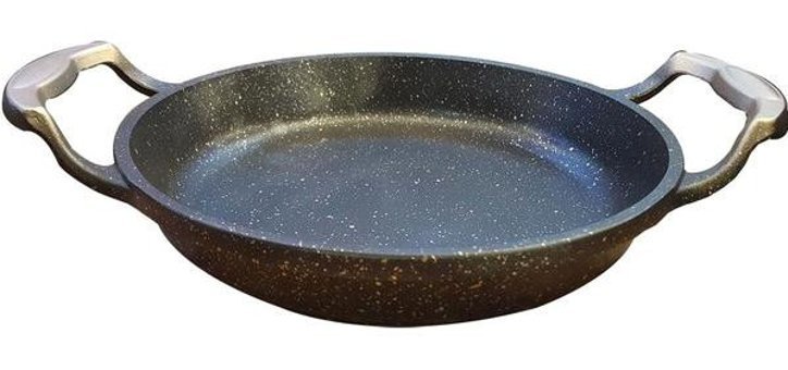 O.M.S 3248 Döküm Saplı Döküm 22 cm Sahan Tava Gri