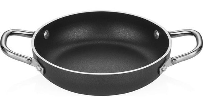Altınbaşak Lazetti Çelik Saplı Alüminyum 18 cm Sahan Tava Siyah