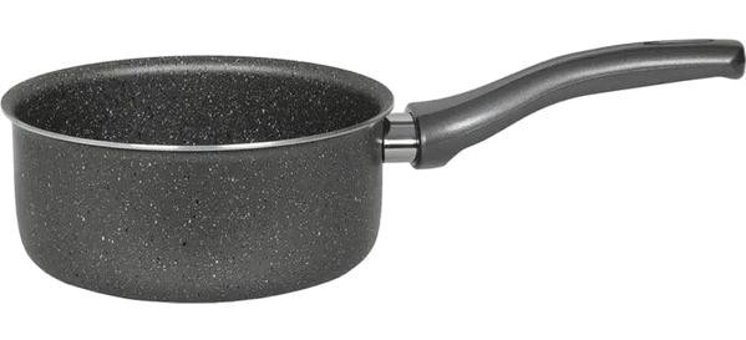 Mehtap Plastik Saplı Granit 16 cm Sos Tava Gri