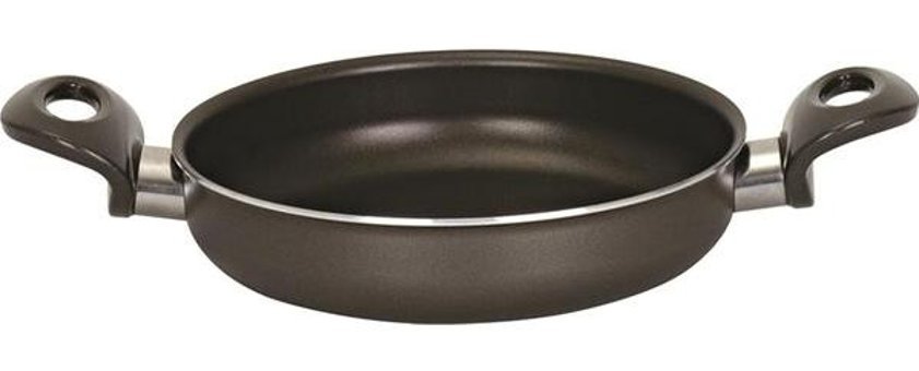 Mehtap Kapaklı Plastik Saplı Granit 16 cm Sahan Tava Siyah