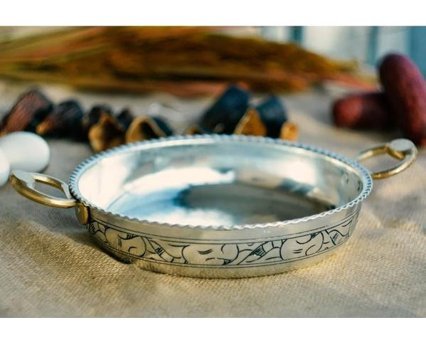 Bakır Concept Oyma Nakış Fırfırlı Bakır 18 cm Sahan Tava