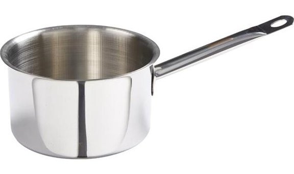 Özbir Tabansız Çelik Saplı Paslanmaz Çelik 22 cm Kaçerola Tava Gri