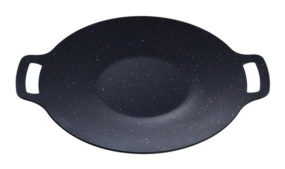 Generic Döküm Saplı Çelik 34 cm Kızartma Tava Siyah