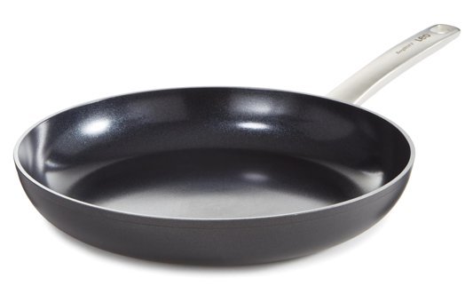Berghoff Graphite Çelik Saplı Alüminyum 28 cm Düz Tava Siyah