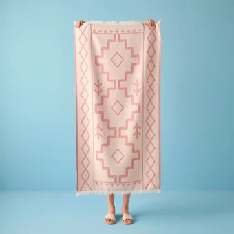Bella Maison carna Plaj Havlusu Pembe