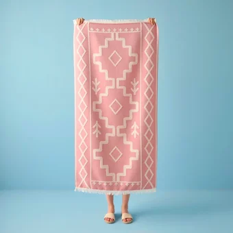 Bella Maison carna Plaj Havlusu Pembe