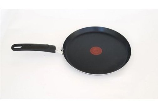Tefal Simplicity+ Plastik Saplı Alüminyum 25x25 cm Krep Tava Siyah