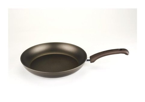 İlla Olivilla Extra Plastik Saplı Alüminyum 28 cm Düz Tava Siyah