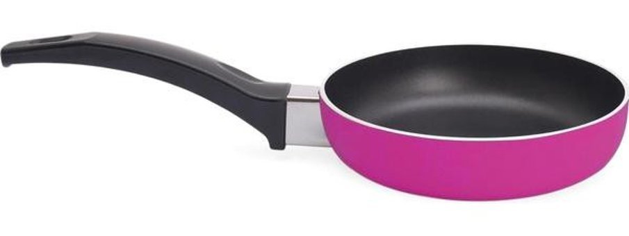 Nishev Soft Renkler Plastik Saplı Teflon 12 cm Sos Tava Pembe