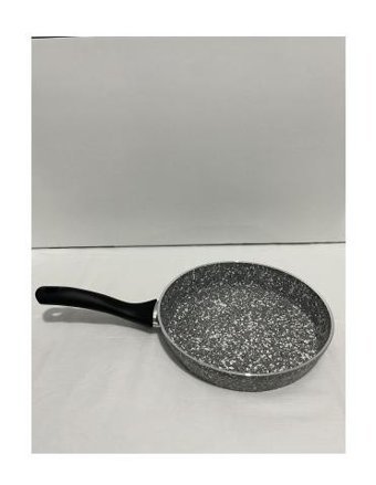 Evita Plastik Saplı Granit 24 cm Düz Tava Gri