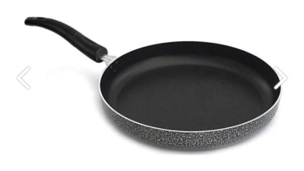 Leydi BTV32 Bakalit Saplı Alüminyum 32 cm Balık Tava Gri