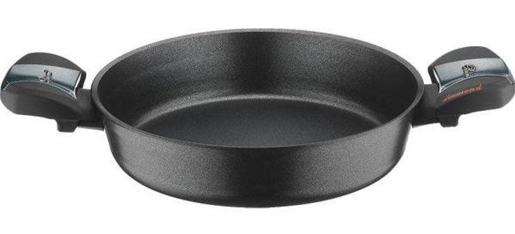 Brioni Diamond Plastik Saplı Döküm 22 cm Sahan Tava Siyah