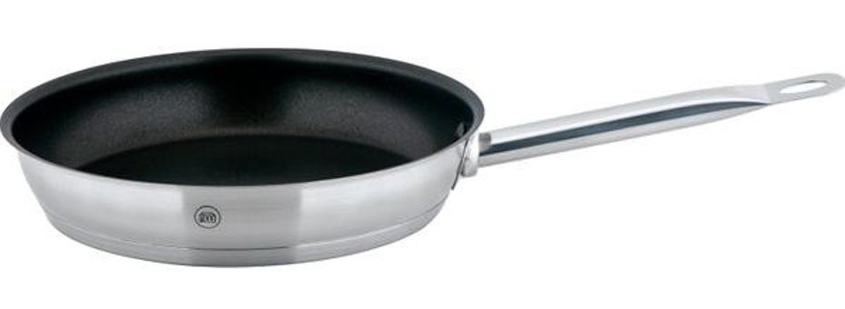 Carl Schmidt Sohn Pro-X Yapışmaz Çelik Saplı Paslanmaz Çelik 30 cm Kızartma Tava Gri