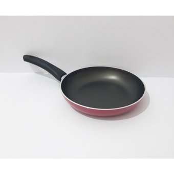 Mehtap Plastik Saplı Teflon 20 cm Düz Tava Kırmızı