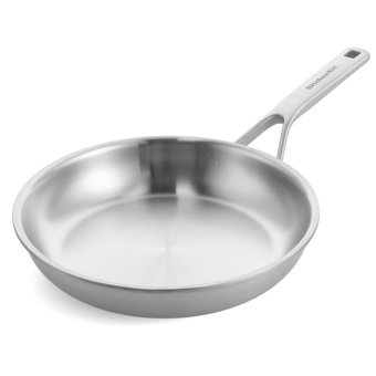 Kitchenaid Çelik Saplı Paslanmaz Çelik 20 cm Kızartma Tava Gri